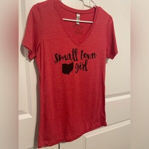 OHIO ‘Small Town Girl' V-Neck Tee